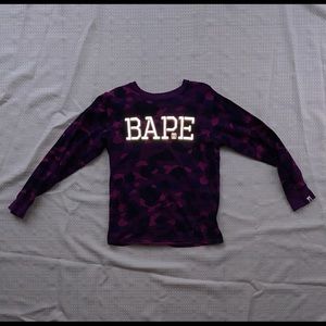 Reflective Bape Purple Camo Long Sleeve!